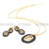 MissHerr fashion shell pearl stainless steel jewelry set