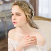 2018 Wholesale Handmade Vintage Metal Leaf Crystal Hair Accessories Wedding Bridal Crystal Fancy Hair Comb
