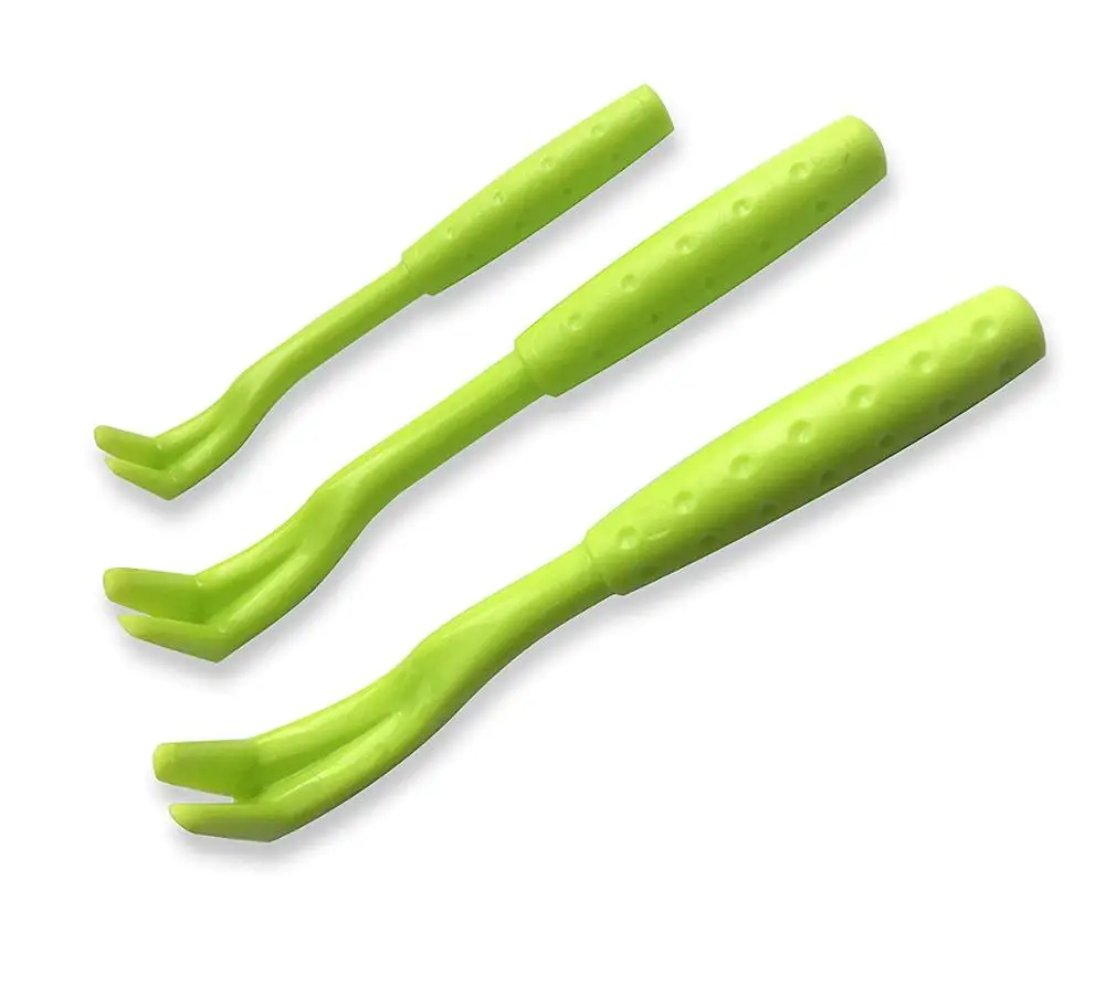 

Hot Selling Plastic Pack of Three Different Size Tick Remover for Dogs, Blue;green