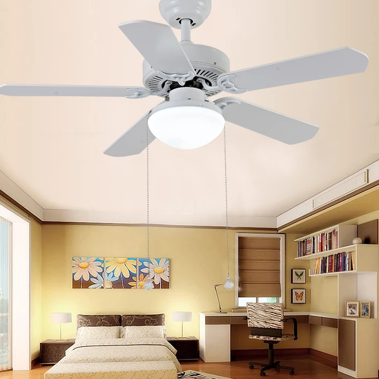 New Coming Slient Design Modern Indoor Wood Fan Blade Ceiling Fan With Light