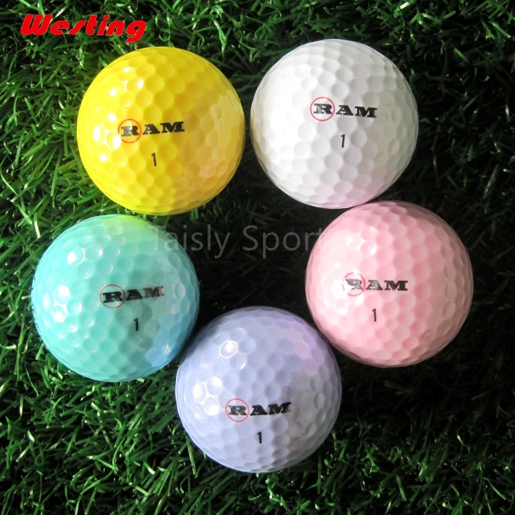 
Colorful kids golf ball super soft 2 piece junior tour balls 