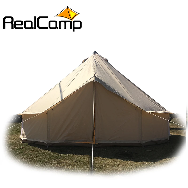 

Bell Tent Canvas 3m 4m 5m 6m 7m for outdoor glamping, Beige;white;customized