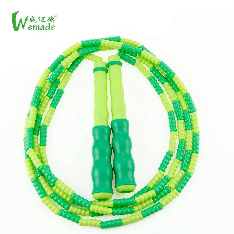 

Wholesale Adjustable Jump Ropes for kids & Adult - Plastic Beaded Segmentation Rainbow Skipping Rope, As pictures