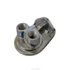 CNC Machine milling double thread forged Single Oil Filter Relocation Base