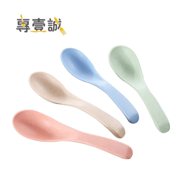 

wheat straw plastic spoon edible cutlery soup spoon straws spoon