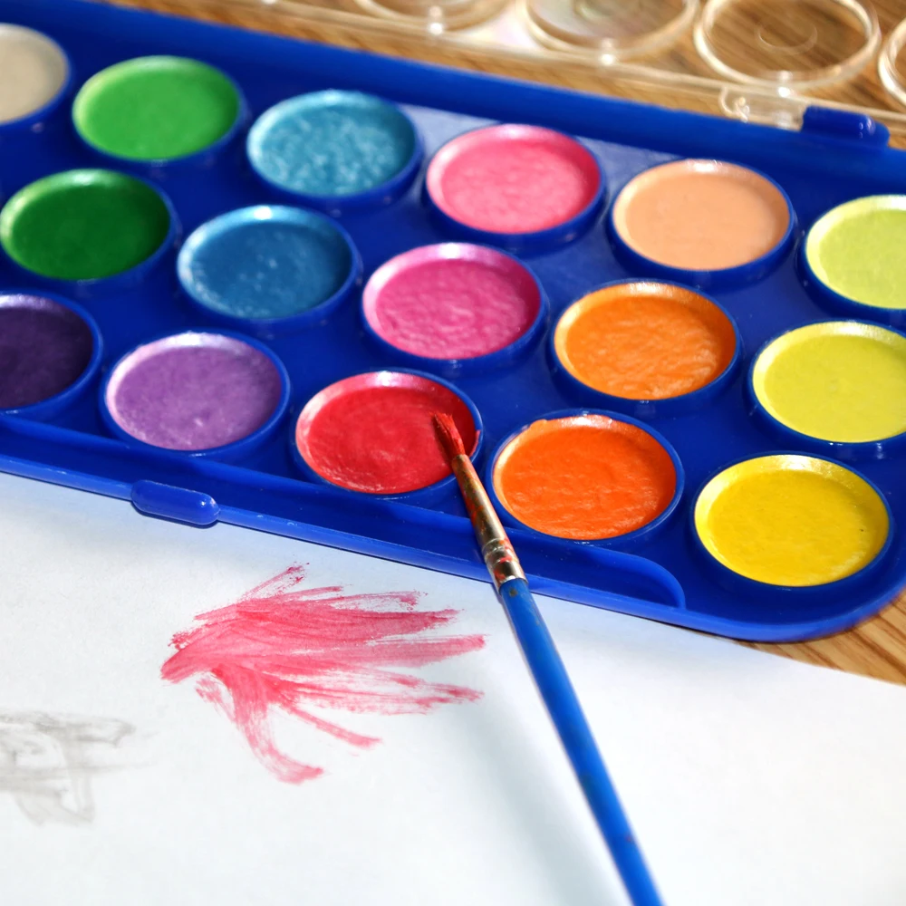 21 Assorted Colors Metallic Watercolor Paint Set Buy Watercolor Paint