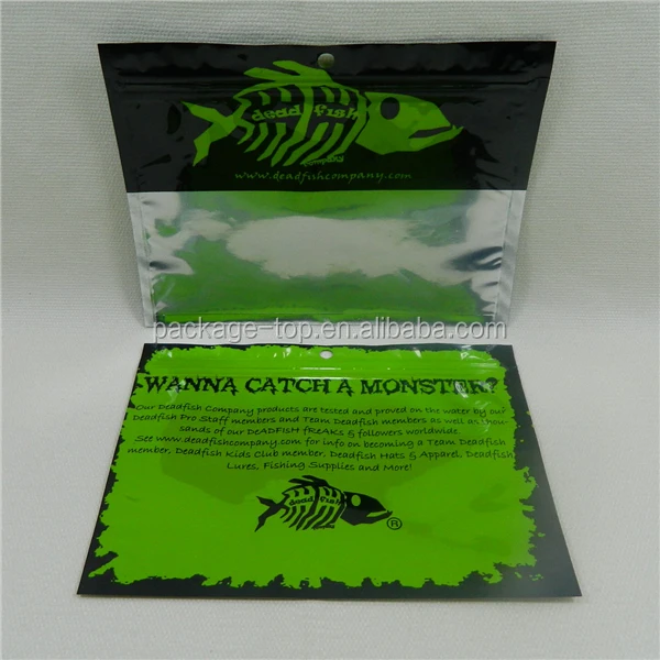 Soft Fishing Hook Baits Bag/plastic Fish Hook Baits Bag With Zipper