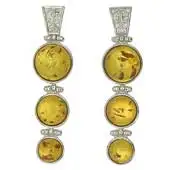 ER70 9.8 gram Gemstone Silver Jewelry Earrings