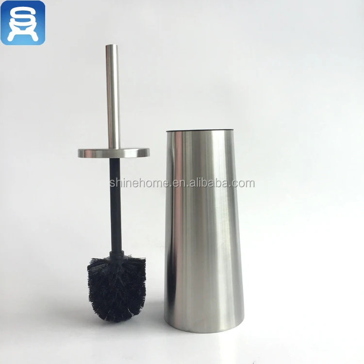 
New arrival China factory bathroom accessory hardware metal stainless steel toilet brush holder fashion consise design 