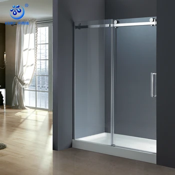  Frameless Stainless Steel Cheap Sliding Doors Bathtub 