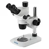 A23.0908-B4T 0.67~4.5x Trinocular No Light Focus Range 50mm Pole Stand Stereo Zoom Microscope