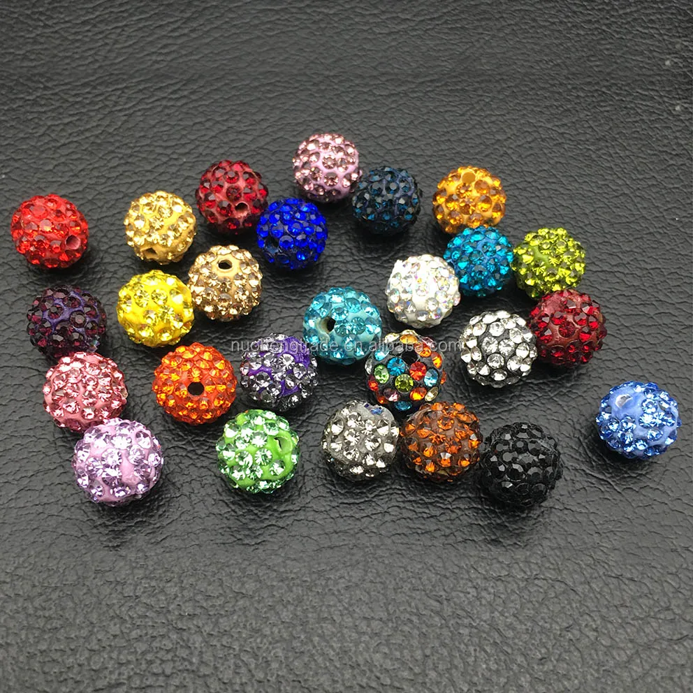 

Wholesale Rhinestone Spacer Beads DIY Accessories CZ Jewelry Findings, 32 colors for your choice