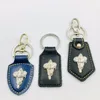 Custom high end quality leather keychain