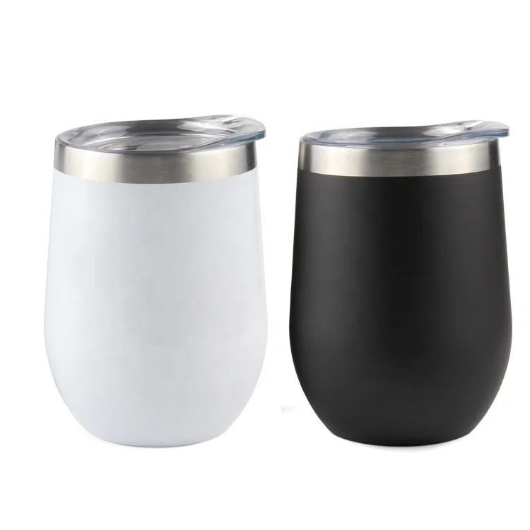 

Wine Stemless Tumbler Stainless Steel Unbreakable Double Wall Wine Stemless Tumbler With Lid Straw Brush, Customize