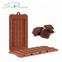 

24Grid Square Chocolate Mold Bar Block Ice Platinum Silicone Cake Candy Sugar-Bake Mould