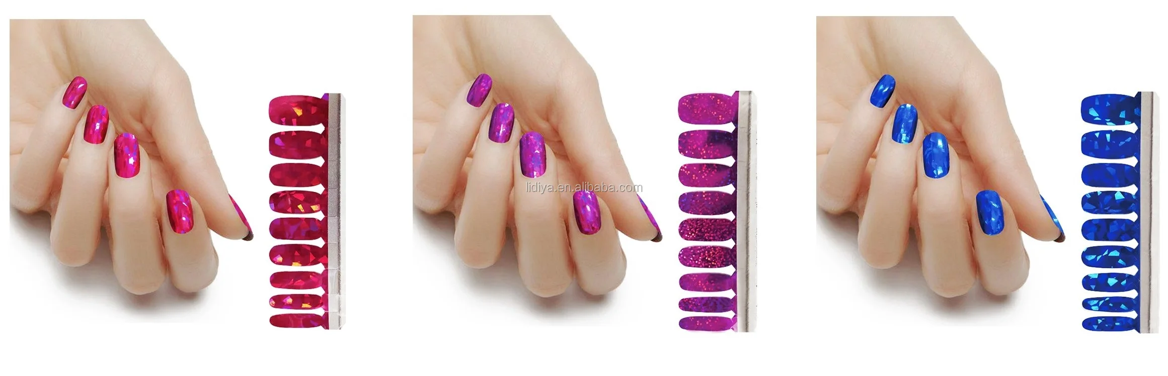 metalic nail sticker