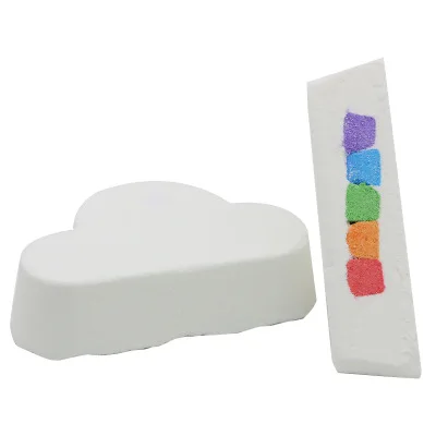 

170g rainbow cloud essential oil mini Bubble bath bombs, Multiple color