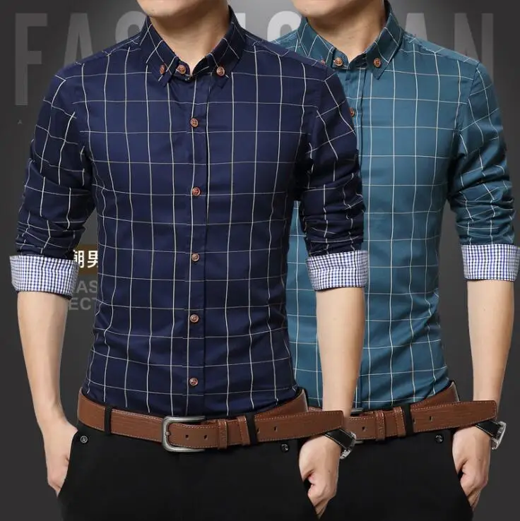 

Walson new fashion 100% cotton mandarin collar business men shirts