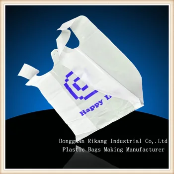 Fully Biodegradable Supermarket Plastic Hdpe Vest Carrier Bags For Shopping - Buy Poly Bags ...