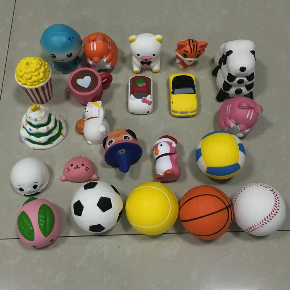 超软pu 抗压力鱿鱼章鱼玩具