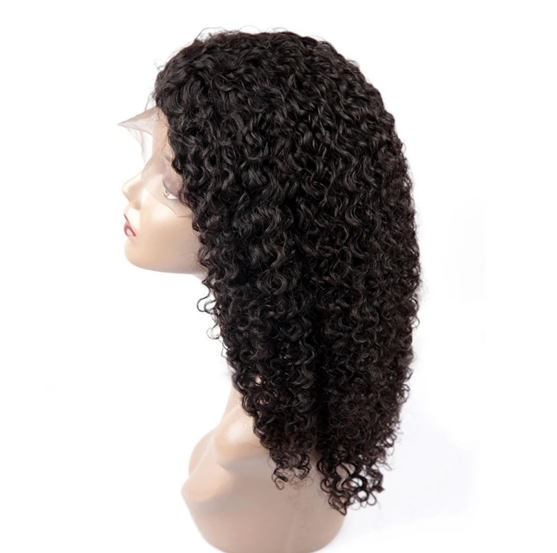 

Lsy Hand Tied Full Lace Wig Virgin Pre-Plucked Human Hair Kinky Curly Full Lace Wig With Baby hair