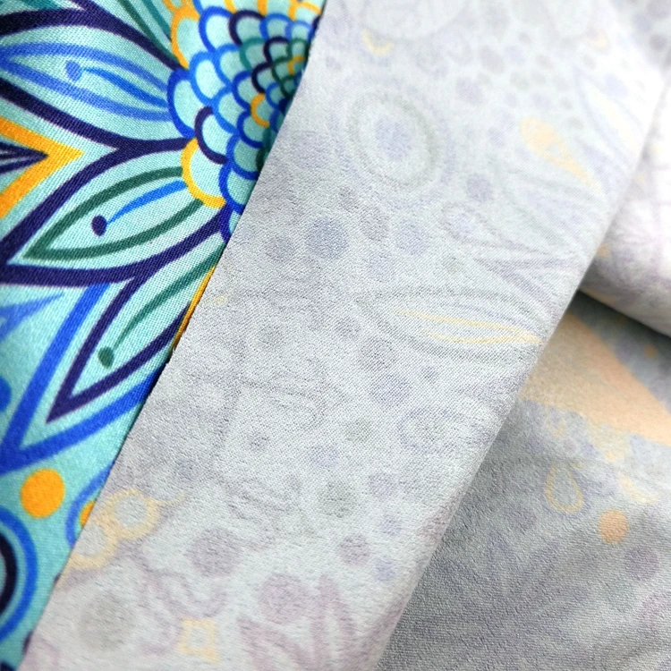 
30 Polyester 70 Cotton Digital Print Silk Scarf Fabric 