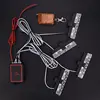 4x4 LED DRL Wireless Remote Police Stroboscope Automobile 12v 16w LED Car Flasher Warning Light Day Lights For Car Waterproof St