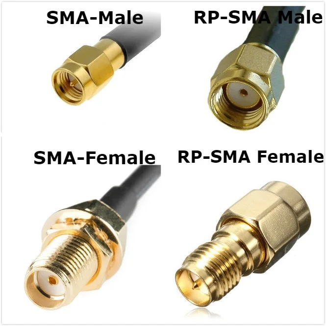 50ohm Low Loss Antena Rp-sma Female To Rp-sma Male Rf Coaxial Adapter ...