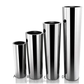 Decorative Floor Vase Large Metal Stainless Steel Flower Vases For