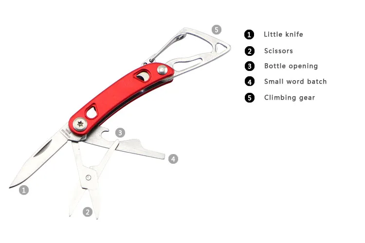 Mini Multifunctional Tool Stainless Steel 2CR13 and Aluminum Material Pliers