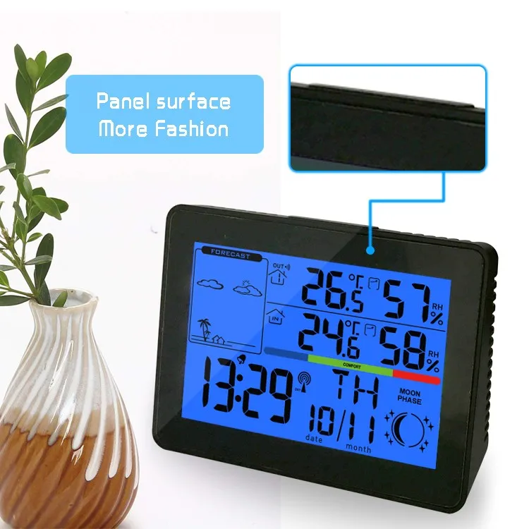 Yd8230b 433mhz Indoor Outdoor Thermometer Solar Weather Station - Buy