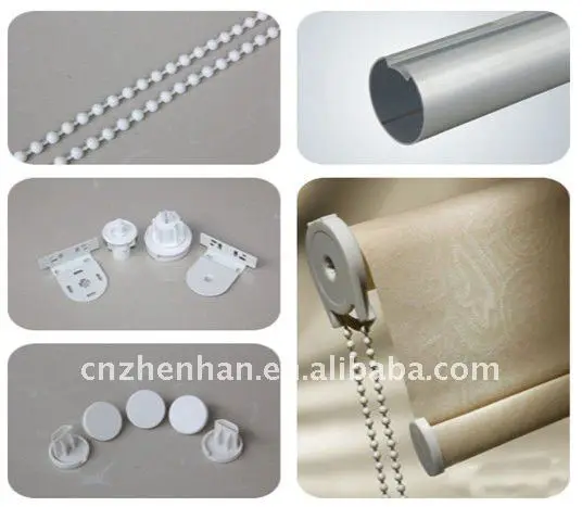 Silver/Black metal Roller,Roman,Vertical Beaded chain free connector Per meter 