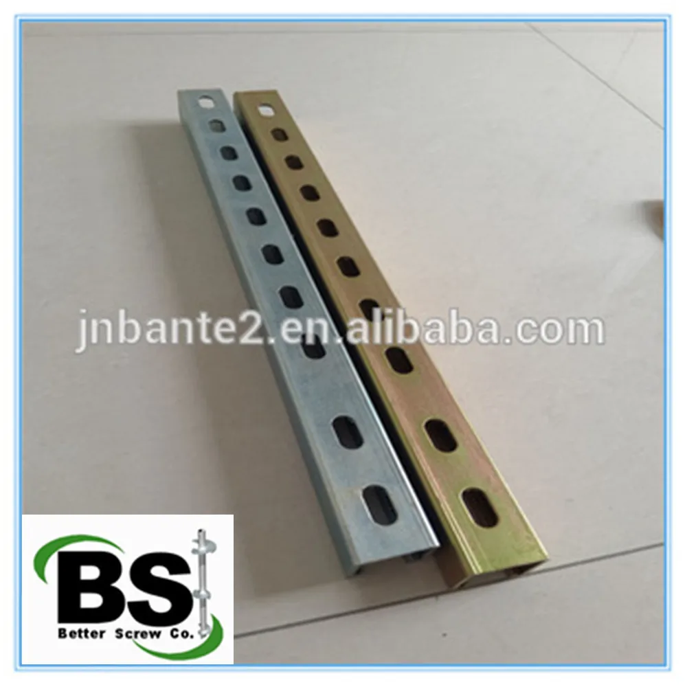 Hot Dipped Galvanized Steel Slotted Channels Electrical Strut Channel with Accessories