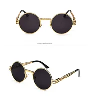 

Vintage Steampunk Mirrors Round Retro Sunglasses Women Classic Brand Uv400 Mens Sunglasses Gafas De Sol 3128