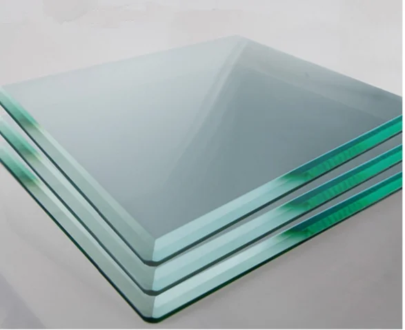 polished flat edge clear armored glass for guardrail balcony