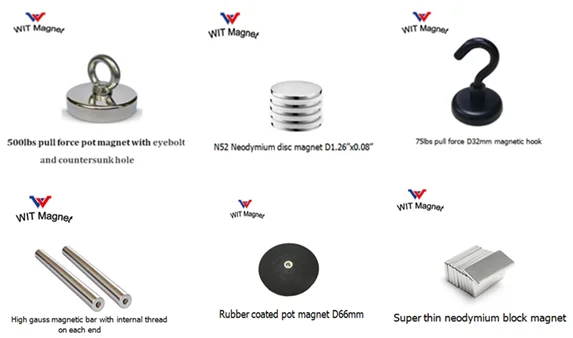 magnets with mu-metal magnetic shield
