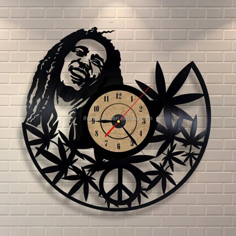 Часы из виниловых пластинок Боб Марли