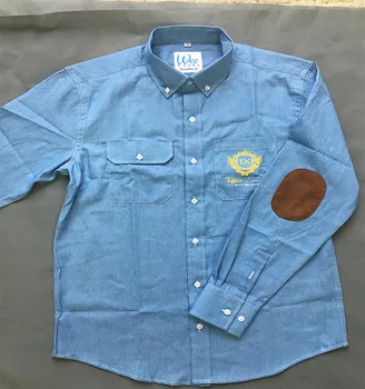 camisa de mezclilla hombre manga larga