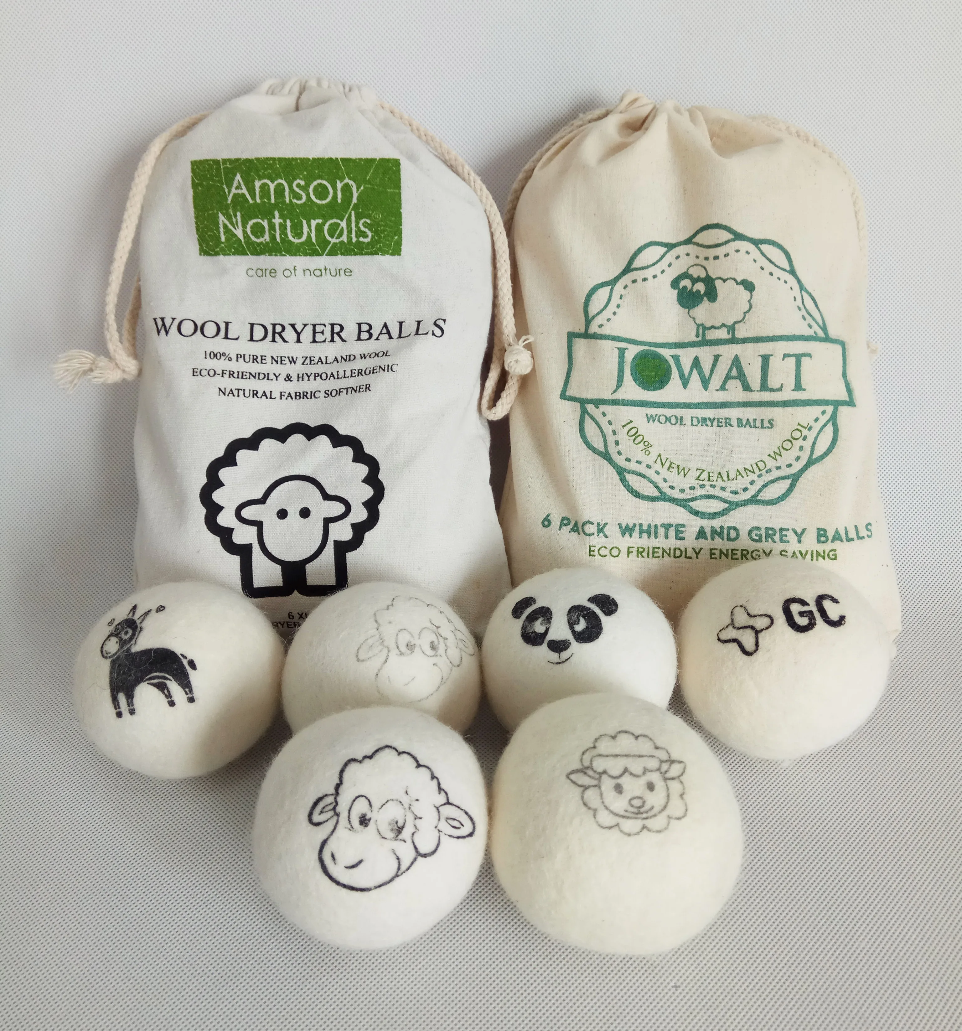 

New trends products 2019 new arrivals amazon new products pure organic New zealand wool dryer balls as seen on TV, White grey dark grey