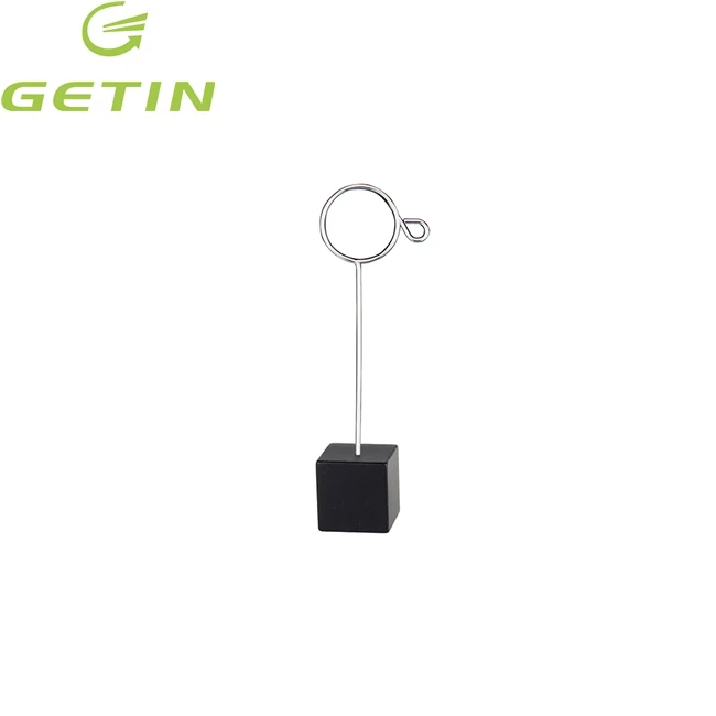 
Custom printed round hot design metal wire memo clip factory direct holder for promotions 
