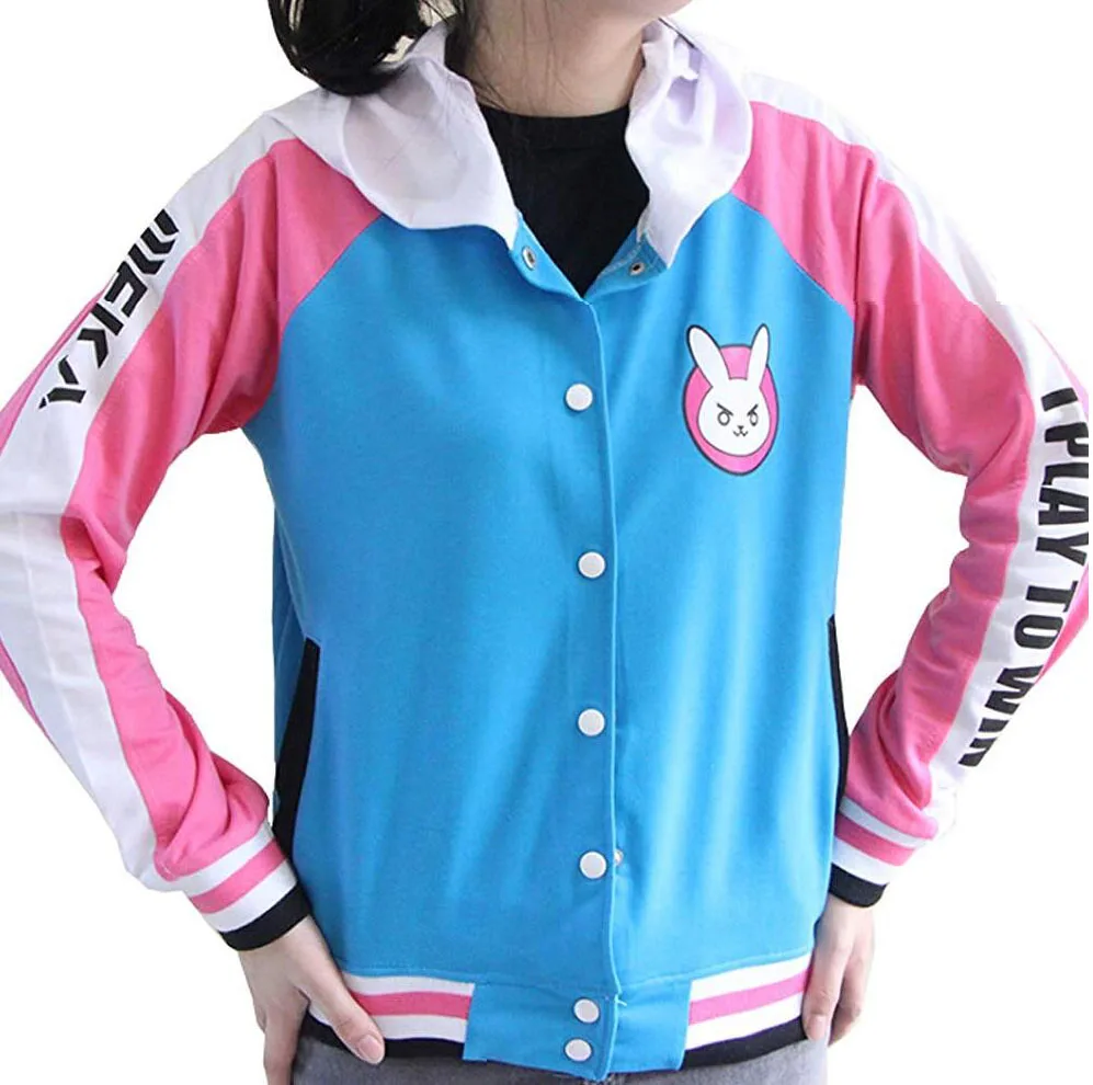 

ecowalson Lovely Girl Jacket Song Hana Bunny Ear Coat DVA Cosplay Hoodies, N/a