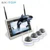 11 inch LCD 4CH Night Vision Vandal-Proof Wif Dome IP HD Security Camera System