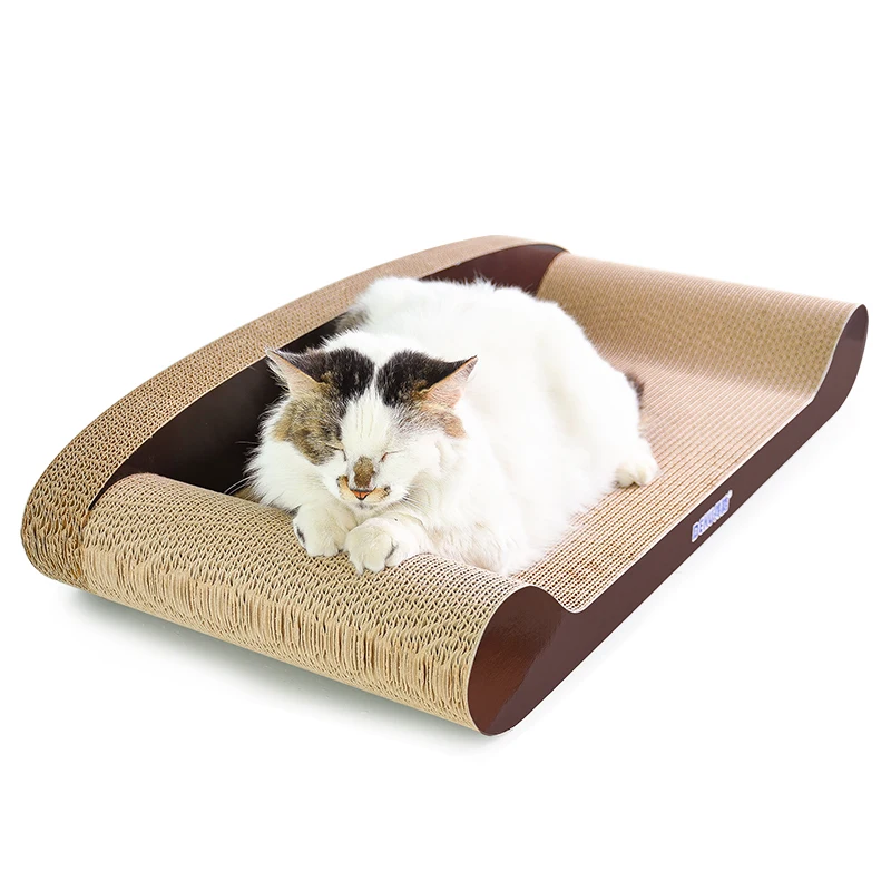 Cat Scratcher Corrugated Cardboard Pet Scratch Board Sofa Protector Cat Scratching Lounge Bed