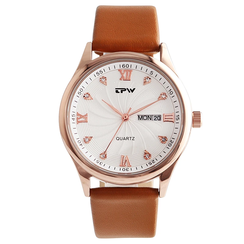 

Specially designed mens 3atm water resistant quartz watch leather slim simple luxury personalized watch