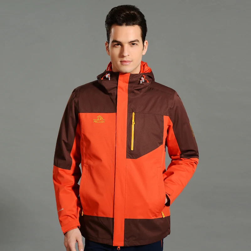 
Fashion Contrast Design Winter Seam Sealed Coat Men Waterproof 3 in 1 Down Jacket 