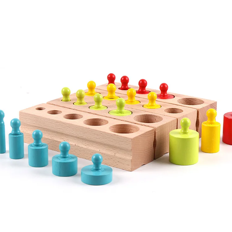 Colorful Socket Montessori Materials Sensorial Montessori Baby Toys ...