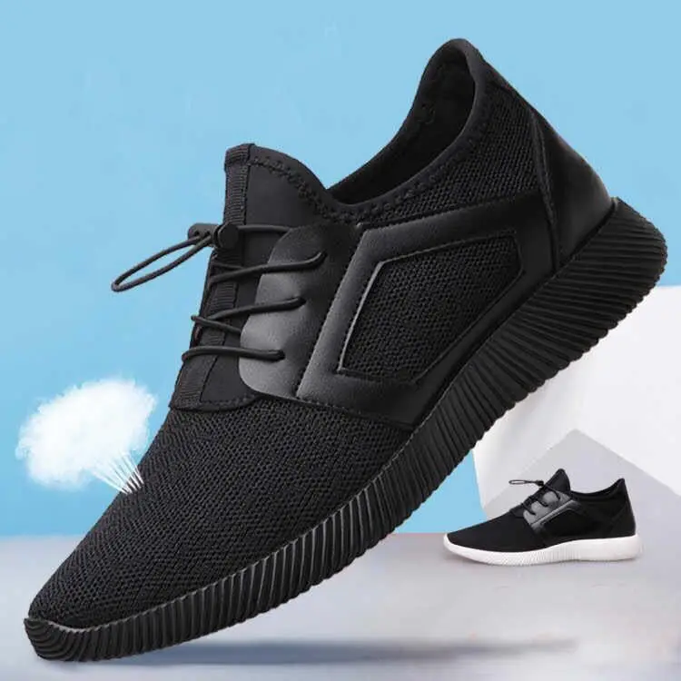 

New arrival men shoes cheap price slip on sport shoe, Black