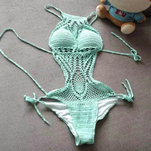 

2019 new arrivals Summer sexy hollow out crochet the beach One-piece swimsuit bikini