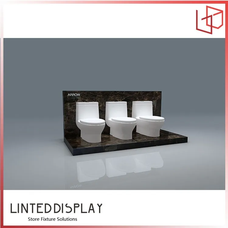 Modern Sanitary Ware Shop Design Bathroom Store Faucet Display Shelves