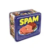 Custom large rectangular tin carry box container food with lock